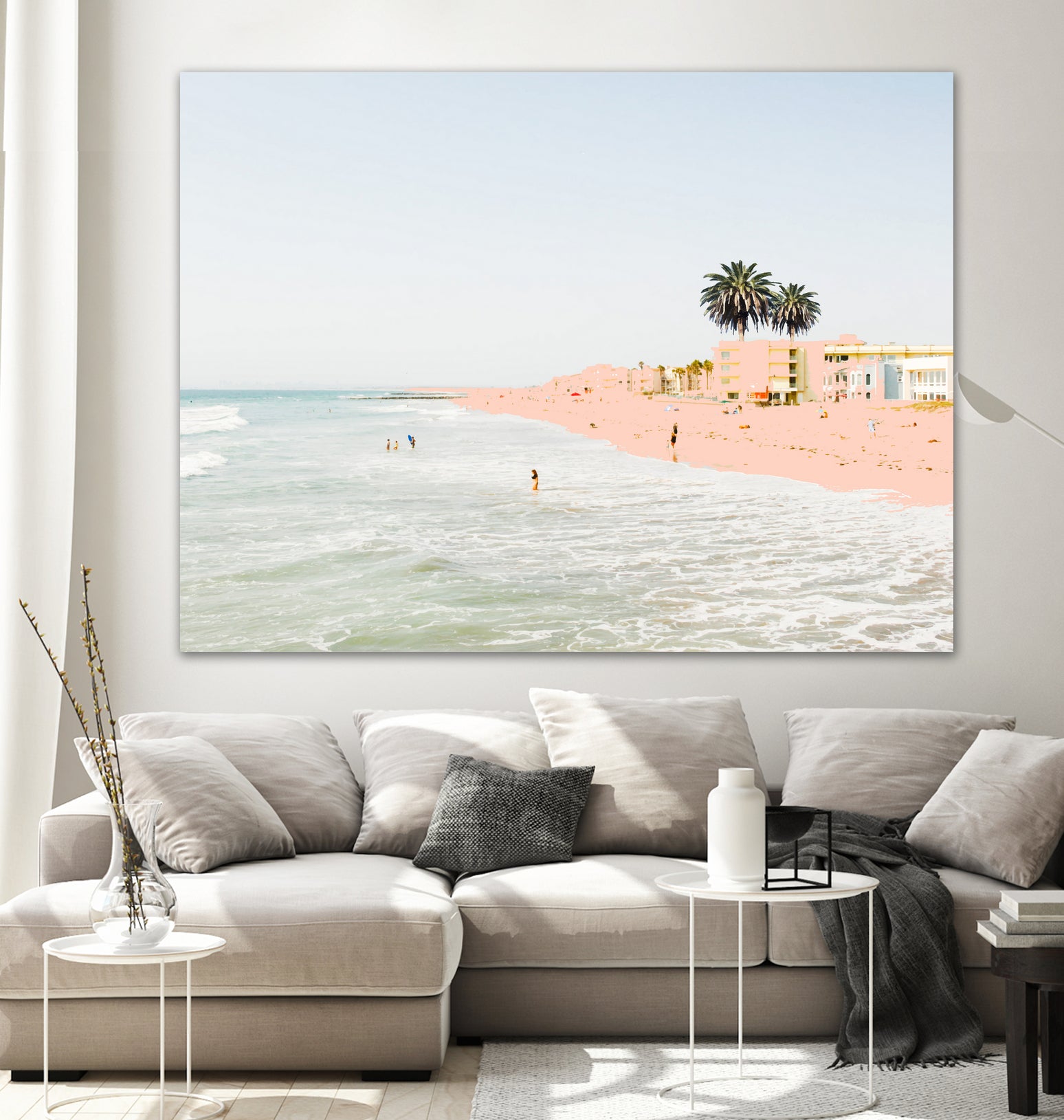 Pink Beach by 83 oranges on GIANT ART - pink digital sand