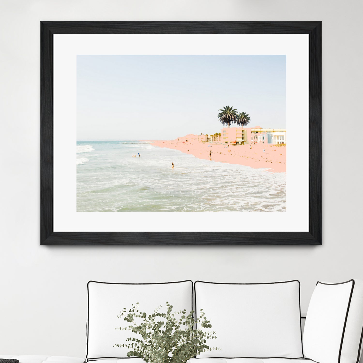 Pink Beach by 83 oranges on GIANT ART - pink digital sand