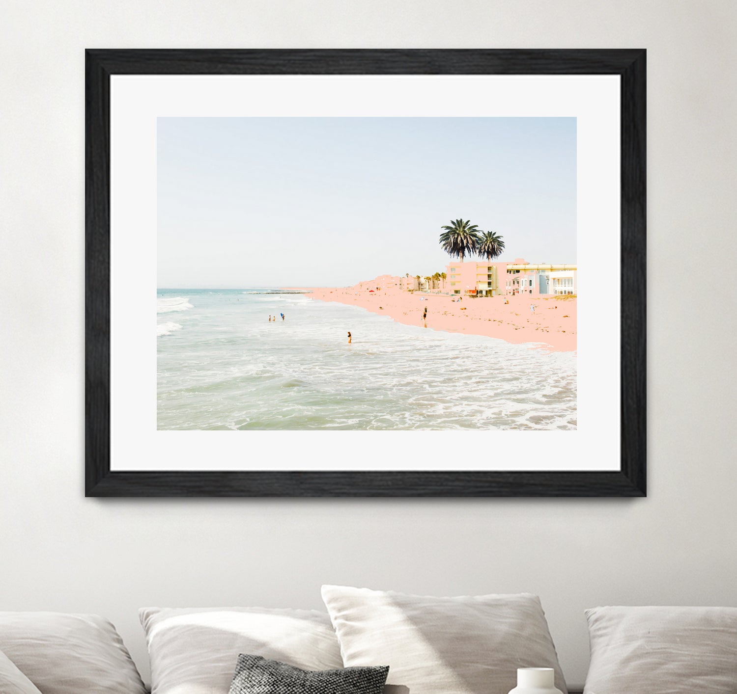 Pink Beach by 83 oranges on GIANT ART - pink digital sand