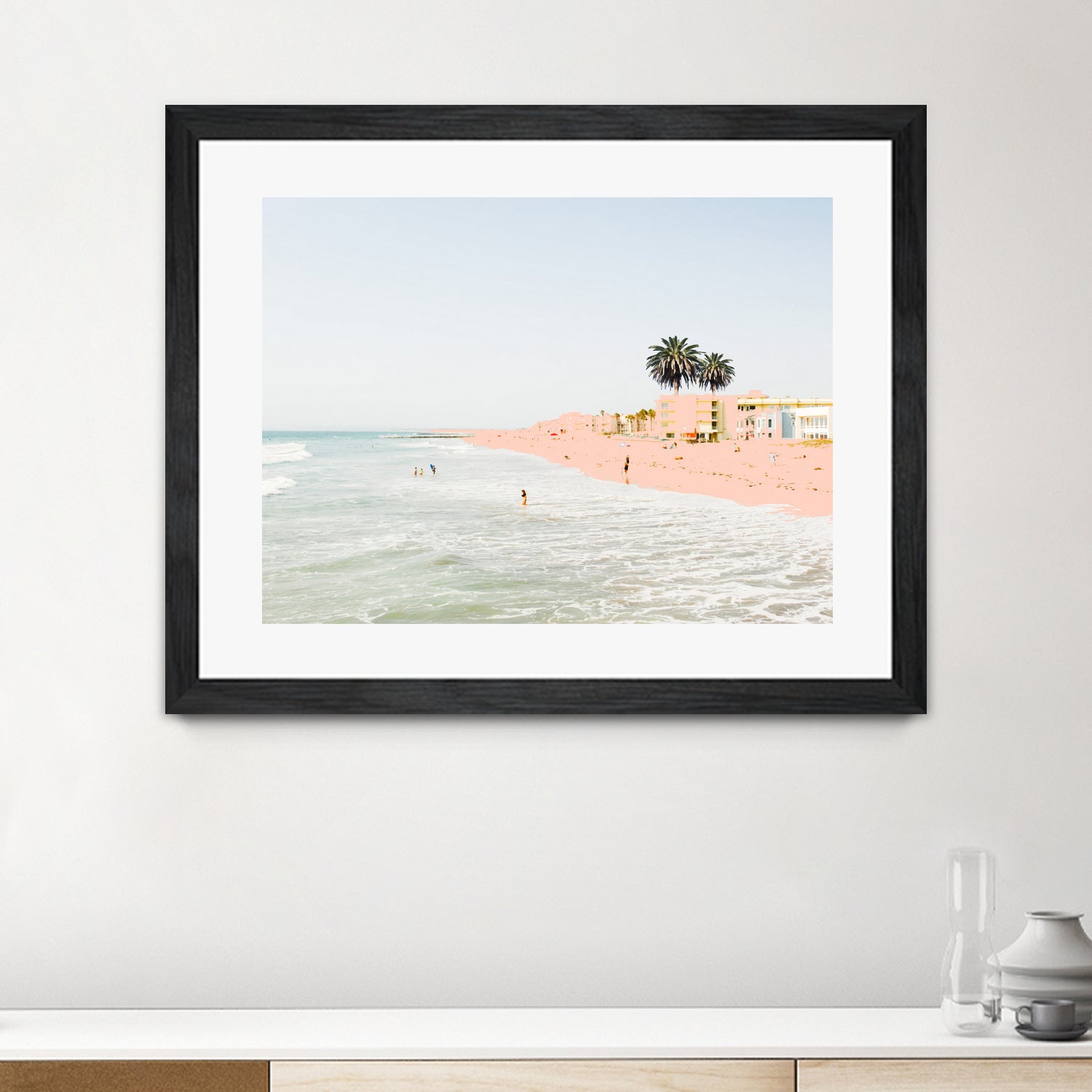 Pink Beach by 83 oranges on GIANT ART - pink digital sand