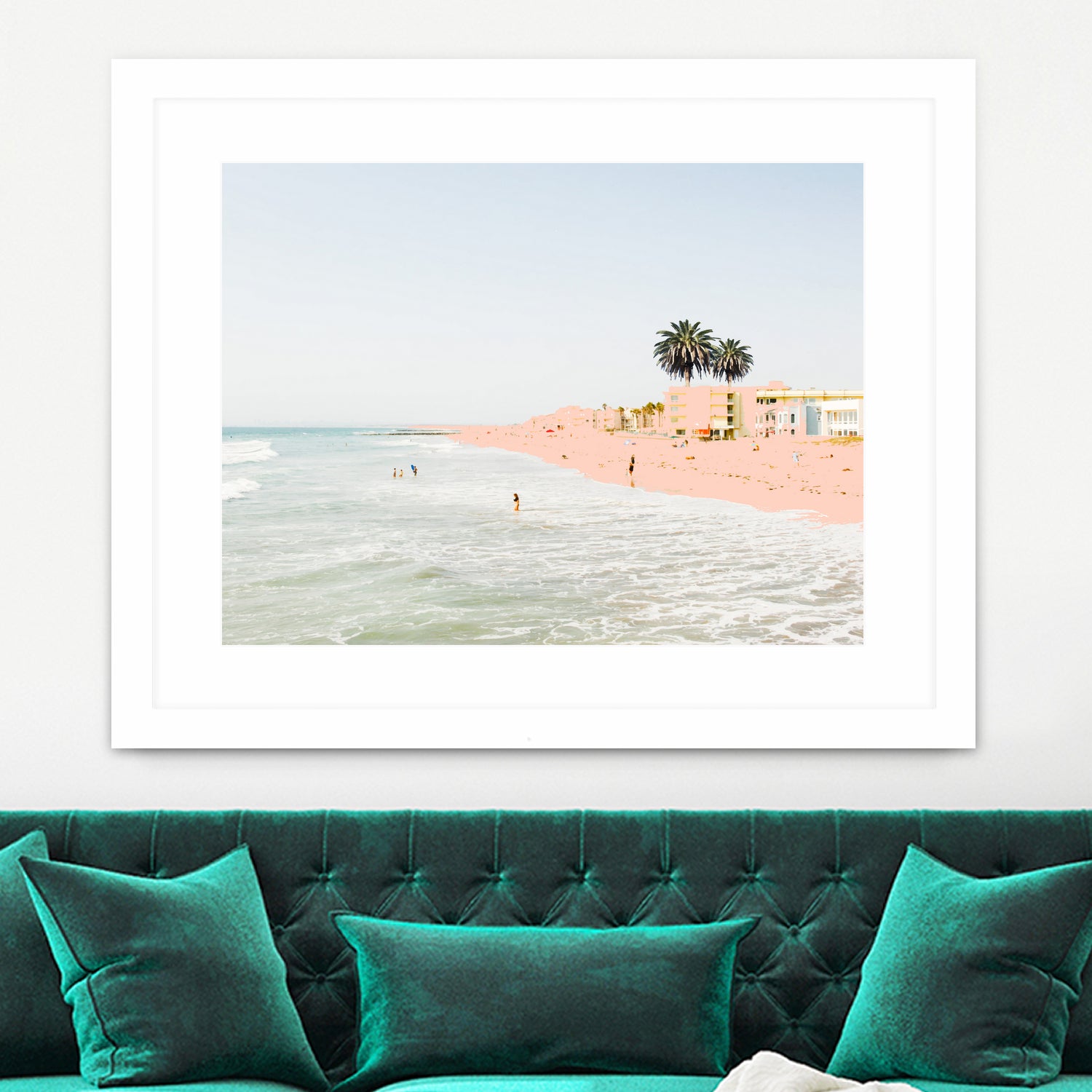 Pink Beach by 83 oranges on GIANT ART - pink digital sand