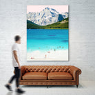 Summer vibes by 83 oranges on GIANT ART - blue digital mountain