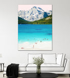 Summer vibes by 83 oranges on GIANT ART - blue digital mountain