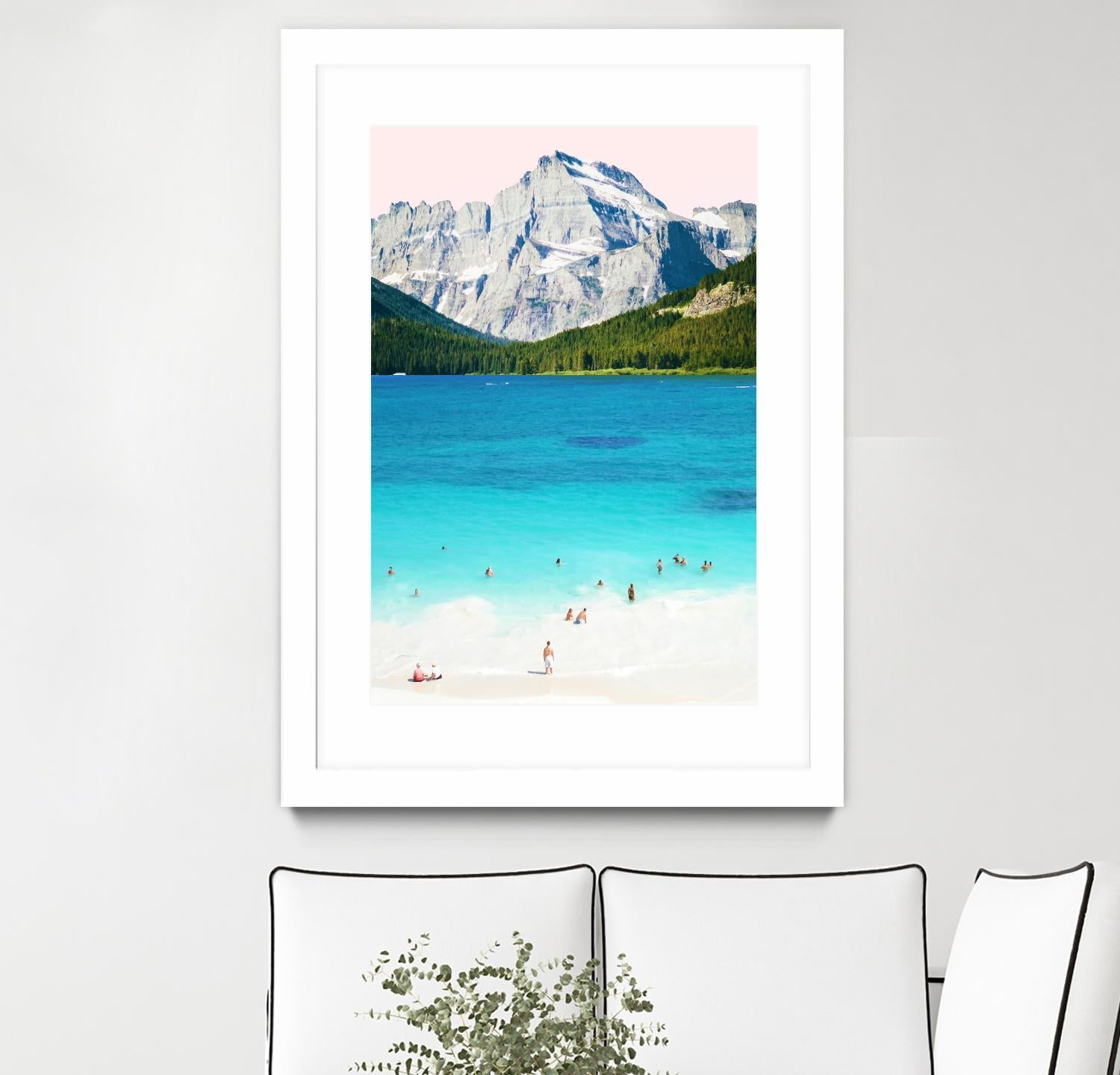 Summer Vibes  by 83 Oranges on GIANT ART - blue digital mountain