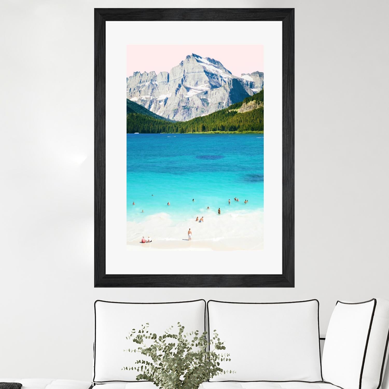 Summer Vibes  by 83 Oranges on GIANT ART - blue digital mountain