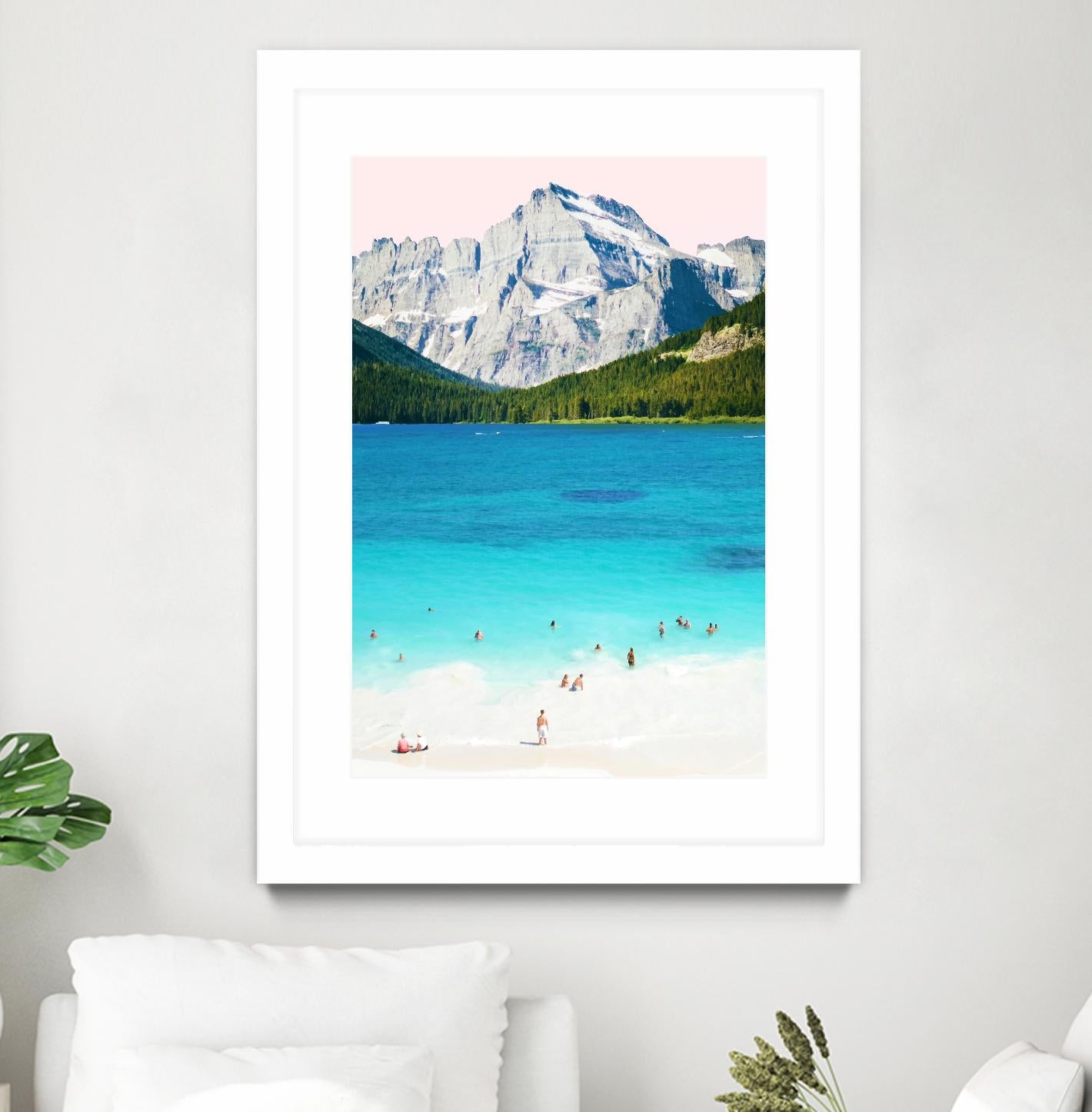 Summer Vibes  by 83 Oranges on GIANT ART - blue digital mountain