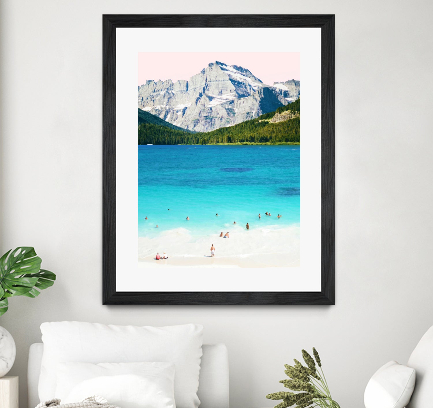 Summer vibes by 83 oranges on GIANT ART - blue digital mountain