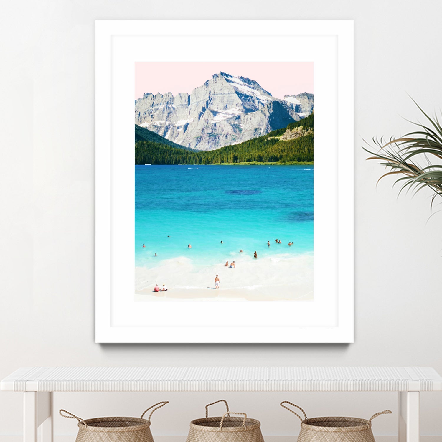 Summer vibes by 83 oranges on GIANT ART - blue digital mountain