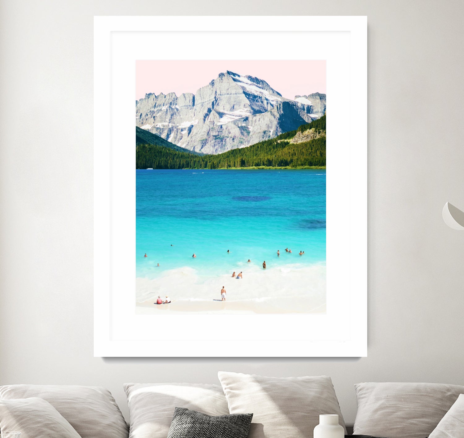 Summer vibes by 83 oranges on GIANT ART - blue digital mountain