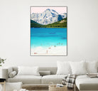 Summer vibes by 83 oranges on GIANT ART - blue digital mountain