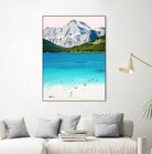 Summer vibes by 83 oranges on GIANT ART - blue digital mountain