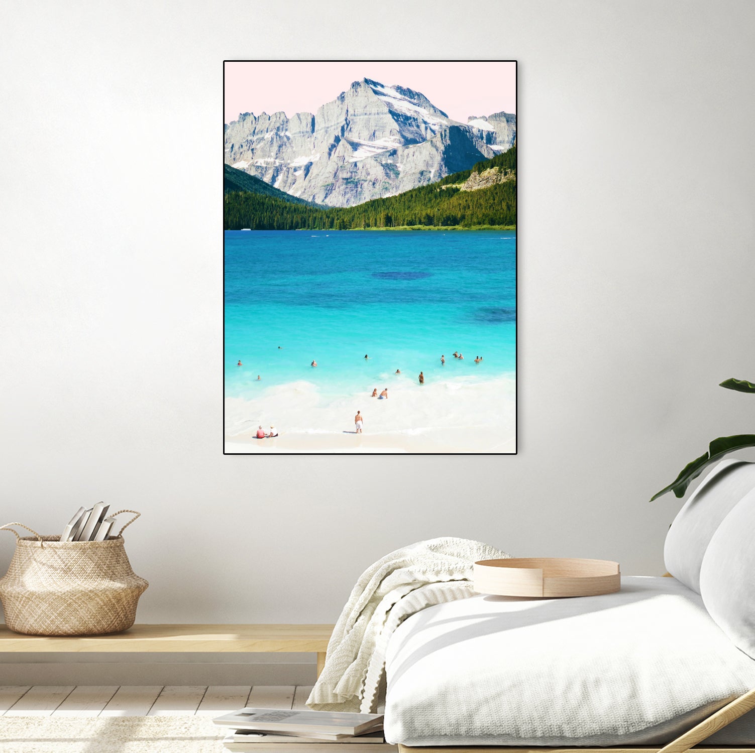 Summer vibes by 83 oranges on GIANT ART - blue digital mountain