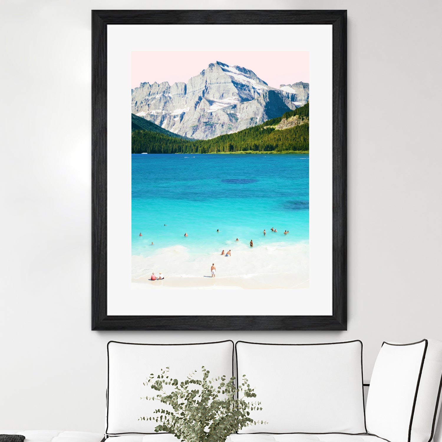 Summer vibes by 83 oranges on GIANT ART - blue digital mountain