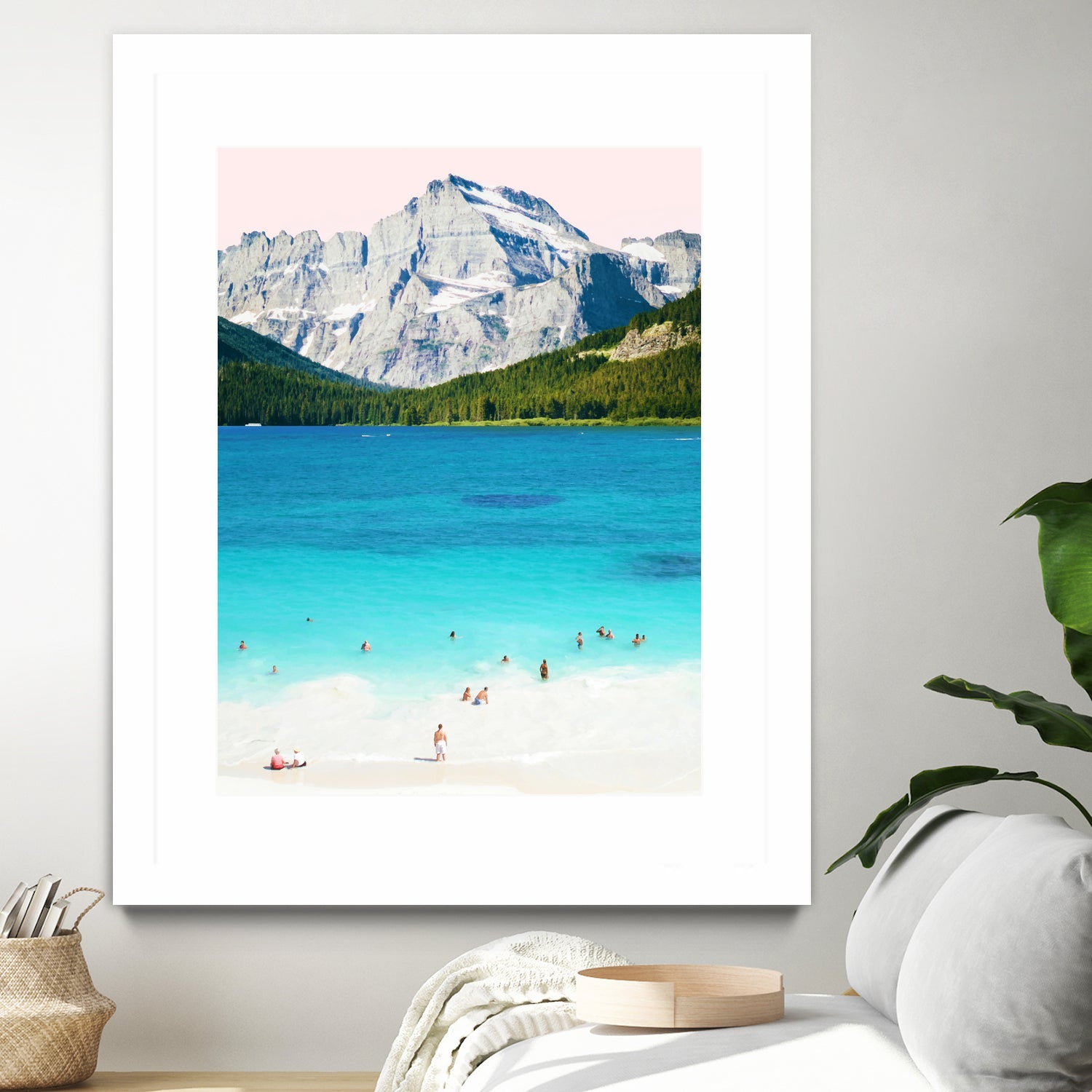 Summer vibes by 83 oranges on GIANT ART - blue digital mountain