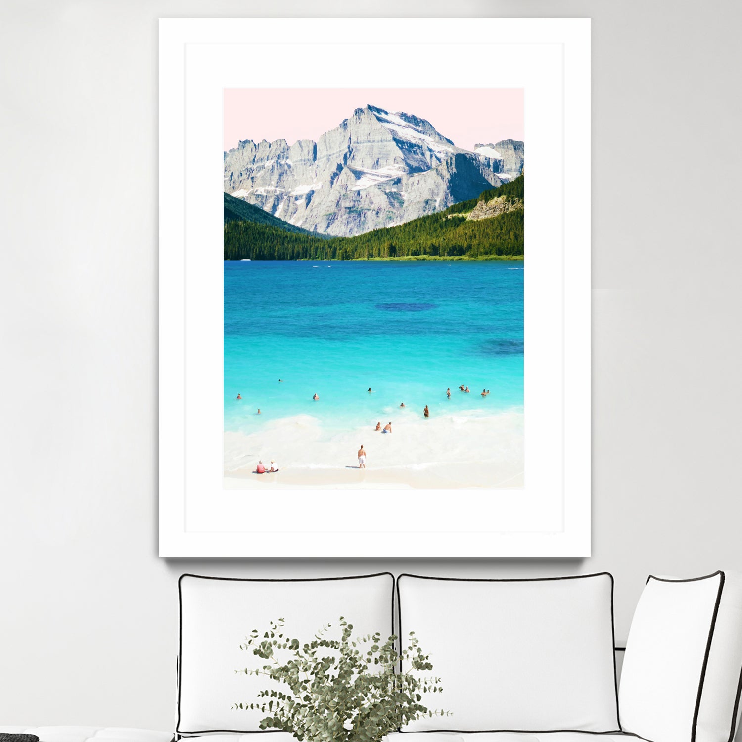 Summer vibes by 83 oranges on GIANT ART - blue digital mountain