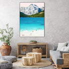 Summer vibes by 83 oranges on GIANT ART - blue digital mountain