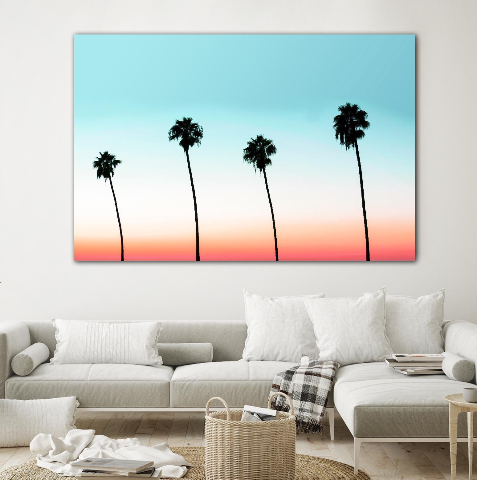 Sunset-Boulevard by 83 oranges on GIANT ART - orange digital palm tree