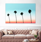 Sunset-Boulevard by 83 oranges on GIANT ART - orange digital palm tree