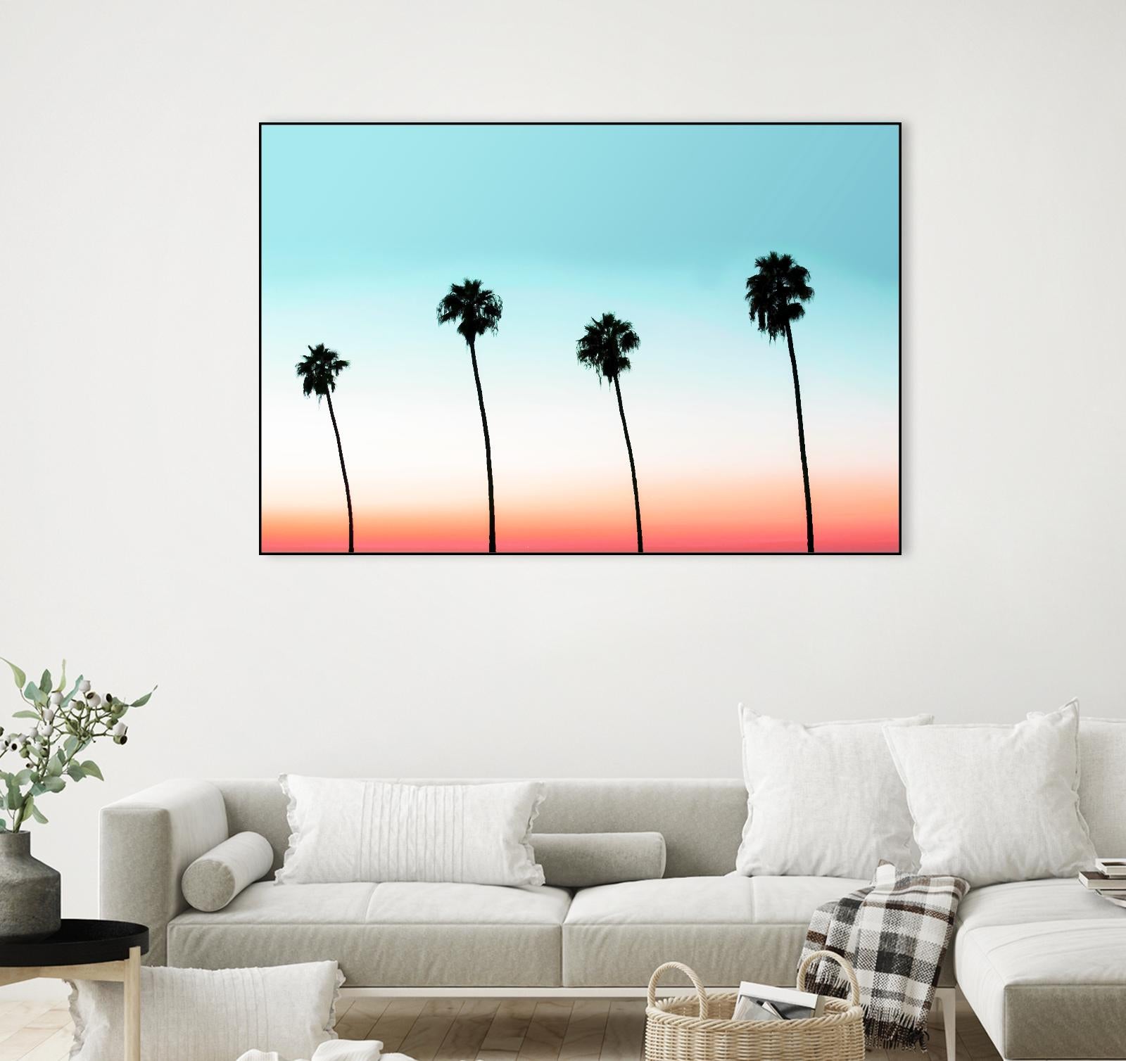 Sunset-Boulevard by 83 oranges on GIANT ART - orange digital palm tree