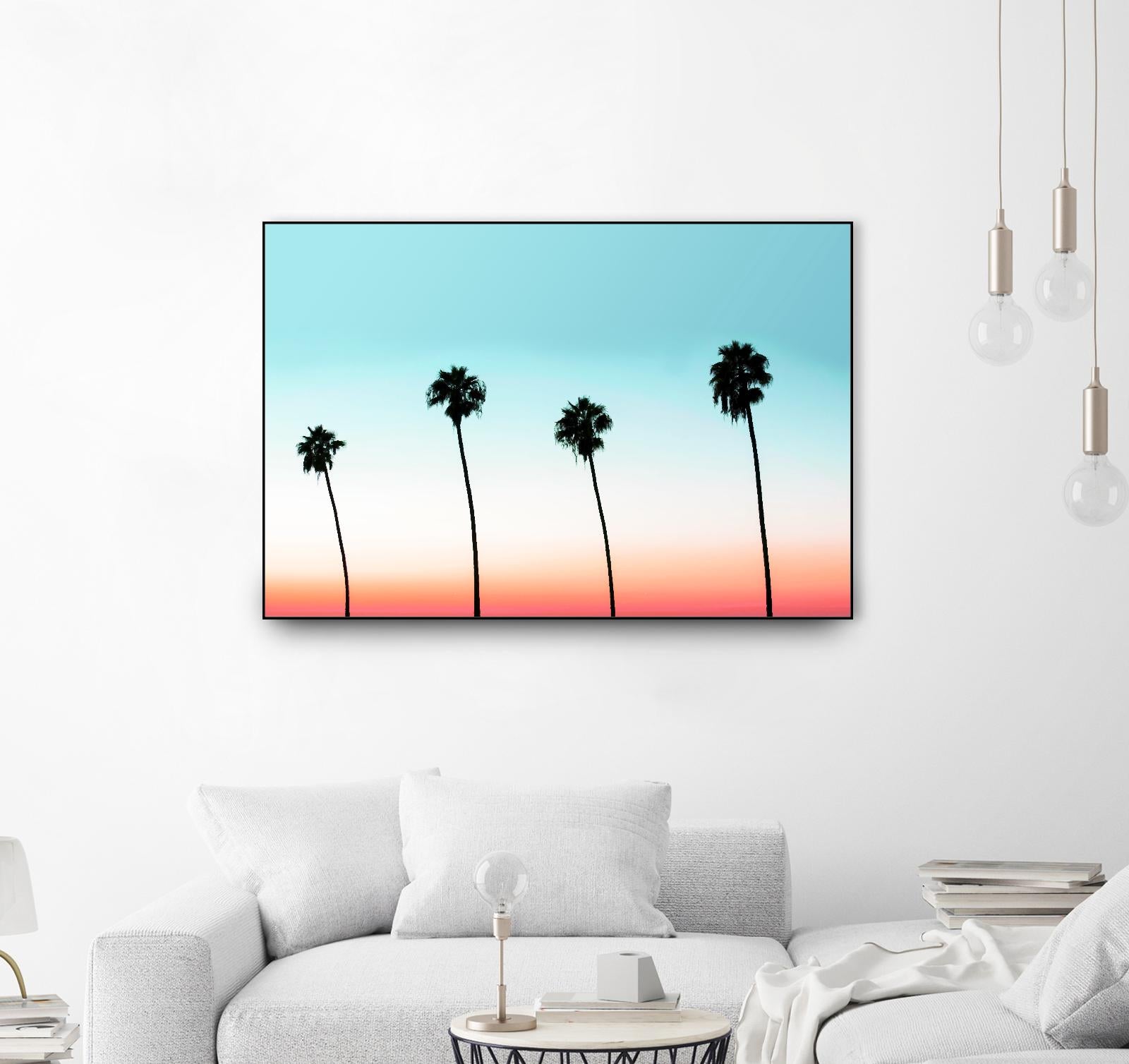 Sunset-Boulevard by 83 oranges on GIANT ART - orange digital palm tree