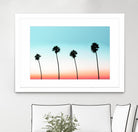 Sunset-Boulevard by 83 oranges on GIANT ART - orange digital palm tree