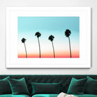 Sunset-Boulevard by 83 oranges on GIANT ART - orange digital palm tree