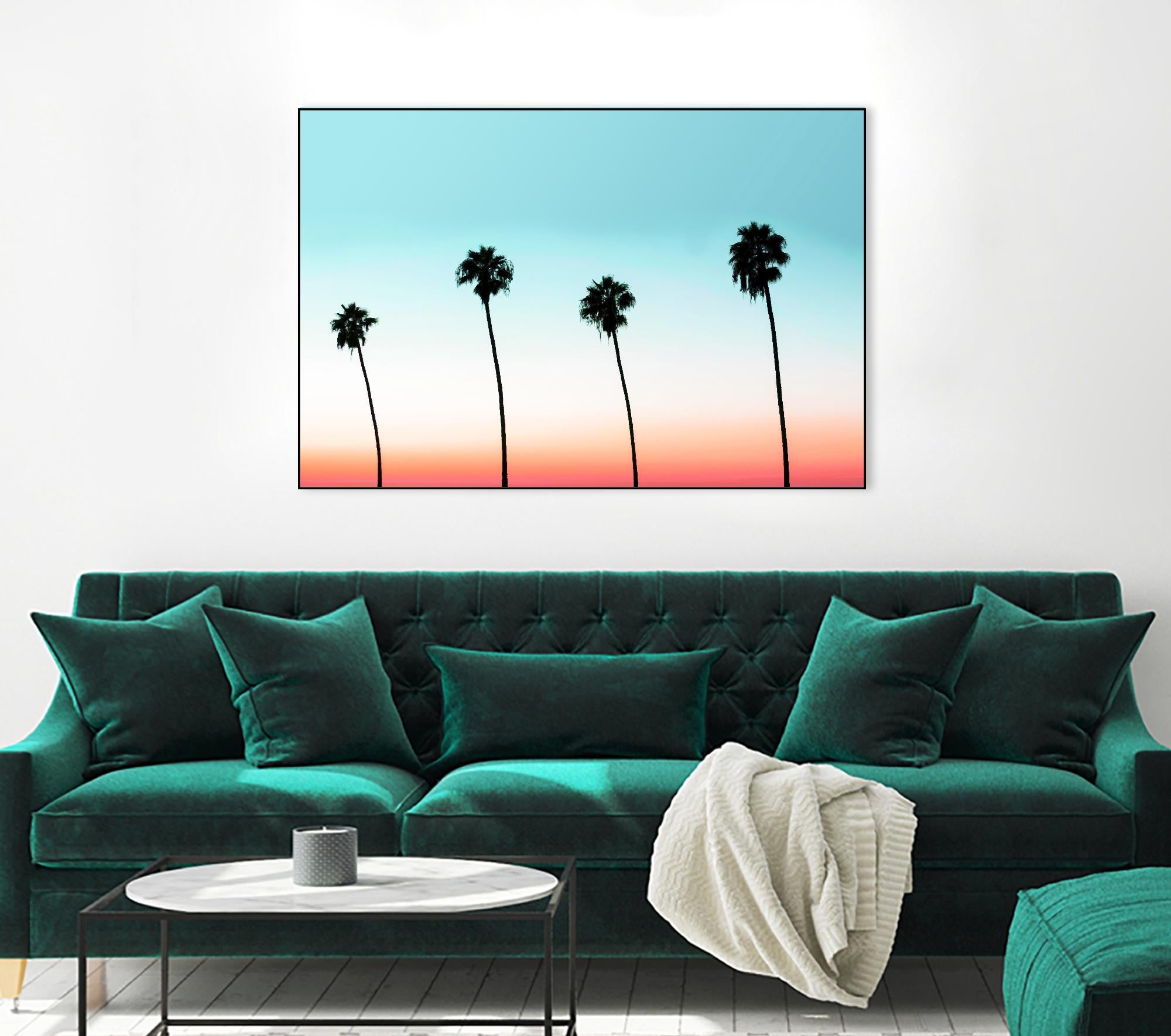 Sunset-Boulevard by 83 oranges on GIANT ART - orange digital palm tree