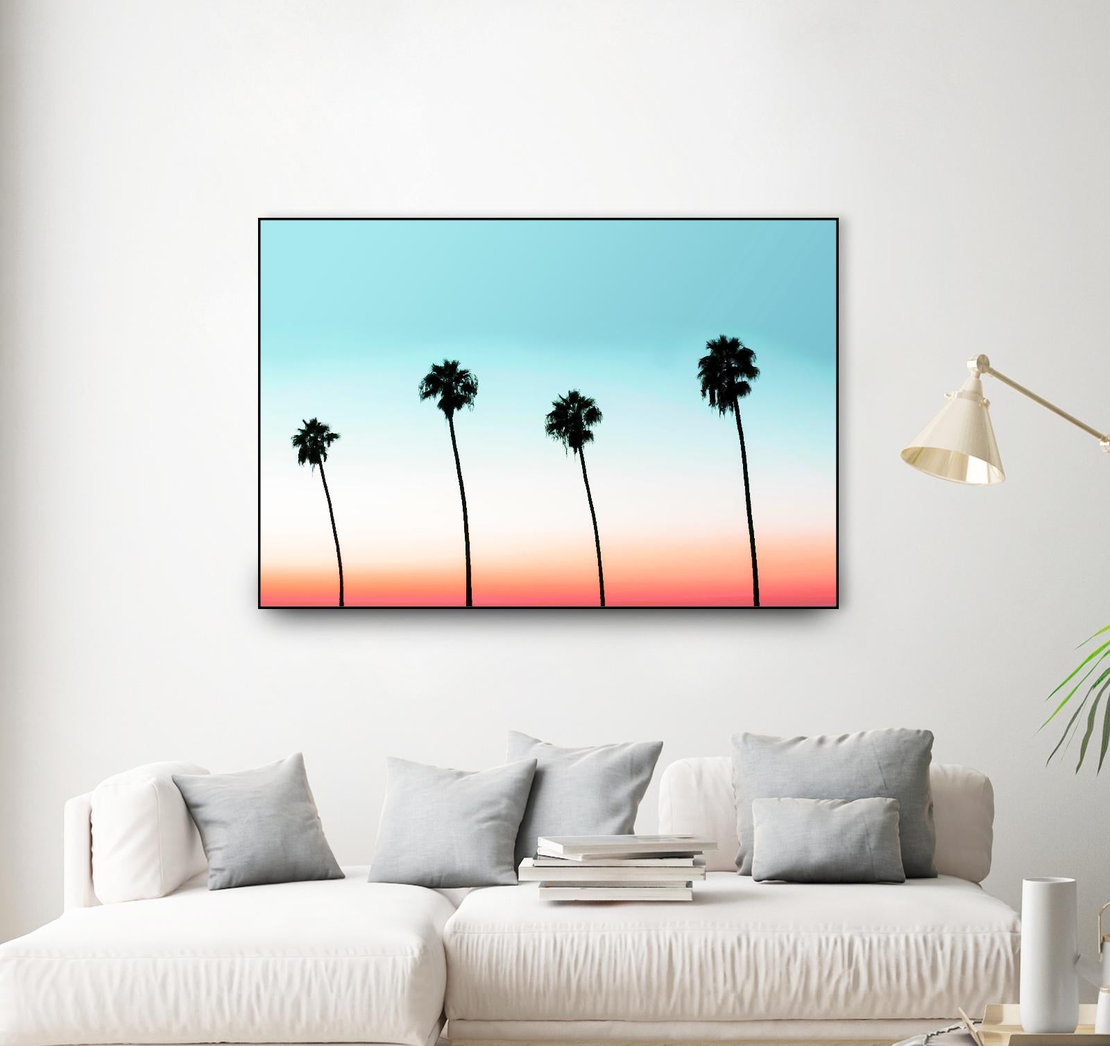 Sunset-Boulevard by 83 oranges on GIANT ART - orange digital palm tree