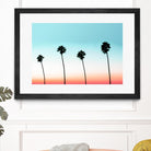 Sunset-Boulevard by 83 oranges on GIANT ART - orange digital palm tree