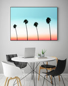 Sunset-Boulevard by 83 oranges on GIANT ART - orange digital palm tree