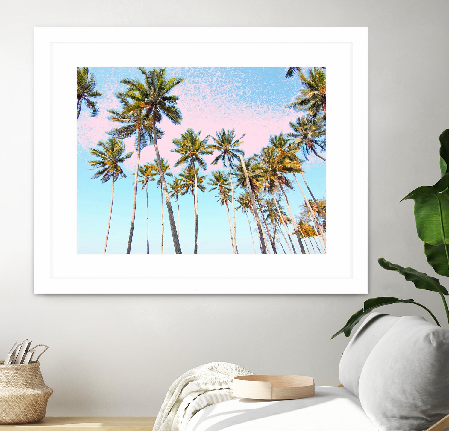 Coconut Palms by 83 Oranges on GIANT ART - bleu digital sky