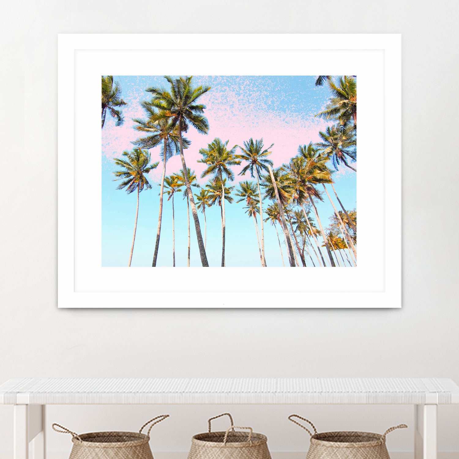 Coconut Palms by 83 Oranges on GIANT ART - bleu digital sky