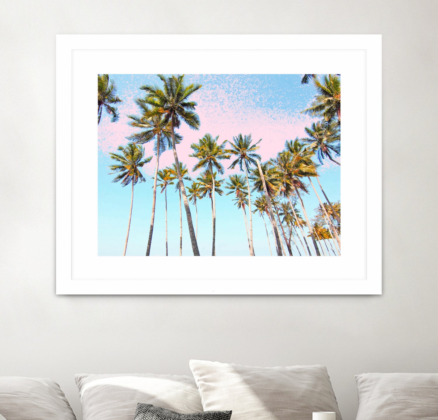 Coconut Palms by 83 Oranges on GIANT ART - bleu digital sky