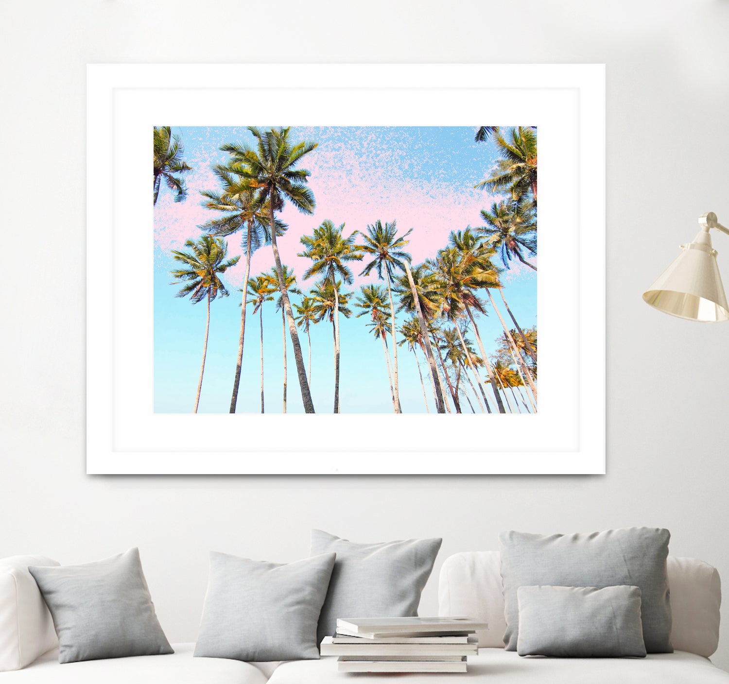 Coconut Palms by 83 Oranges on GIANT ART - bleu digital sky