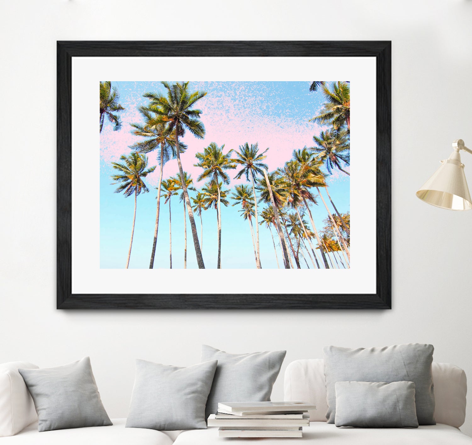 Coconut Palms by 83 Oranges on GIANT ART - bleu digital sky