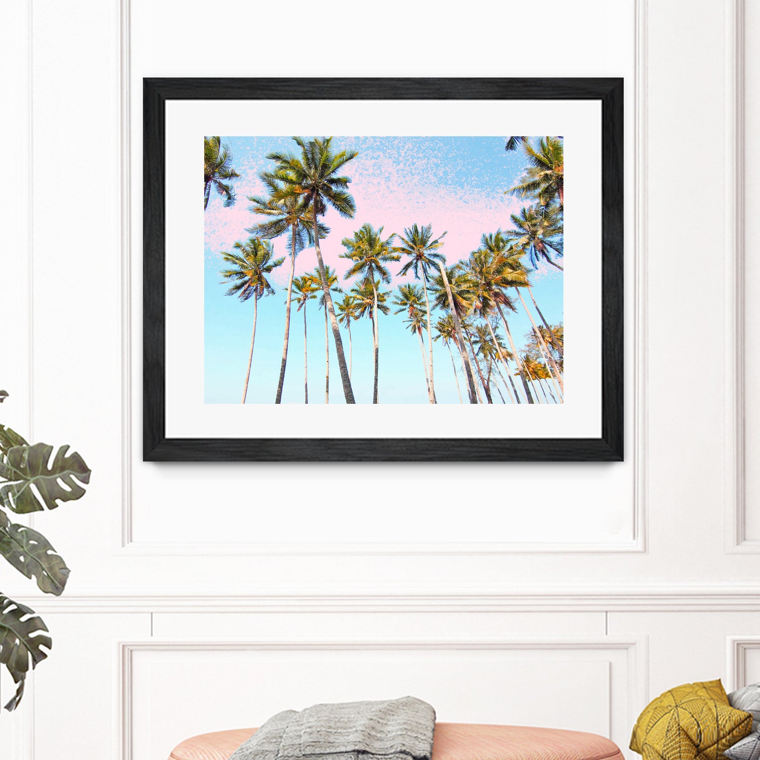 Coconut Palms by 83 Oranges on GIANT ART - bleu digital sky