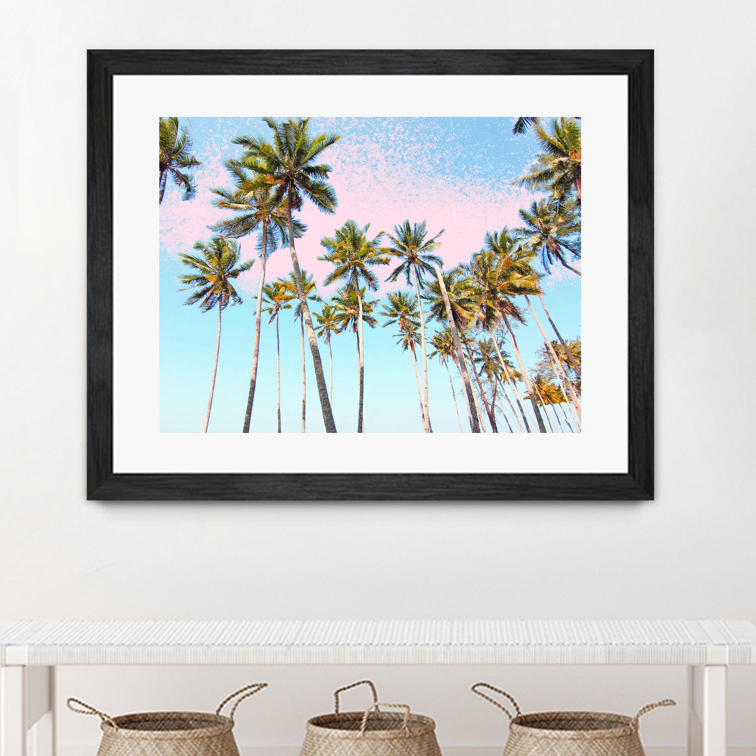 Coconut Palms by 83 Oranges on GIANT ART - bleu digital sky