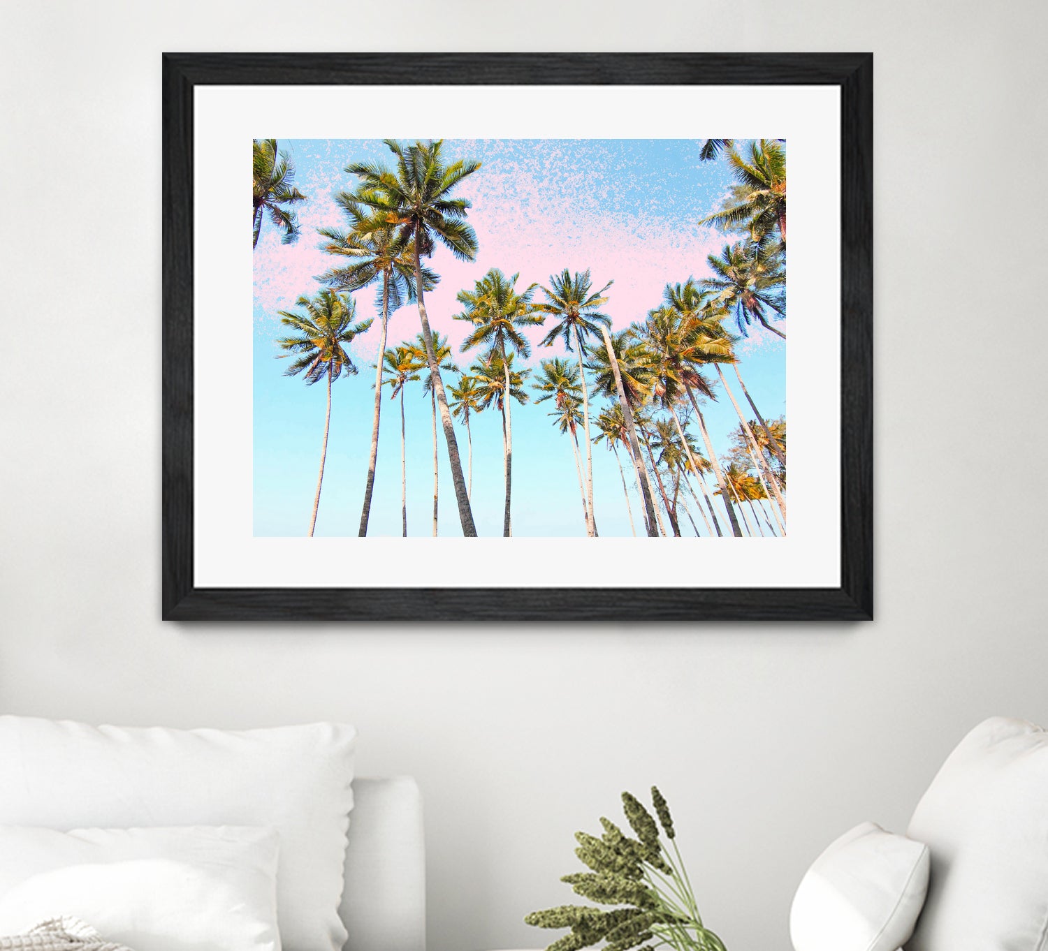 Coconut Palms by 83 Oranges on GIANT ART - bleu digital sky