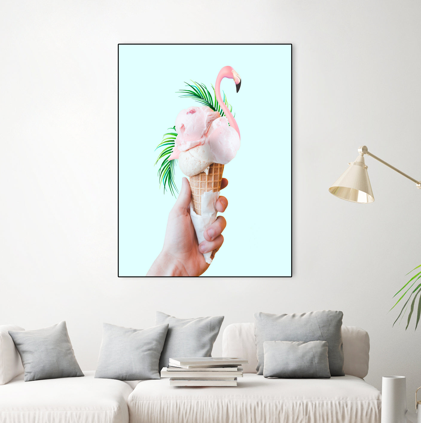 Tropical Ice Cream  by 83 oranges on GIANT ART - pink digital