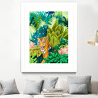 Jungle Tiger by 83 oranges on GIANT ART - orange digital jungle