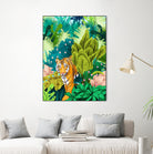 Jungle Tiger by 83 oranges on GIANT ART - orange digital jungle