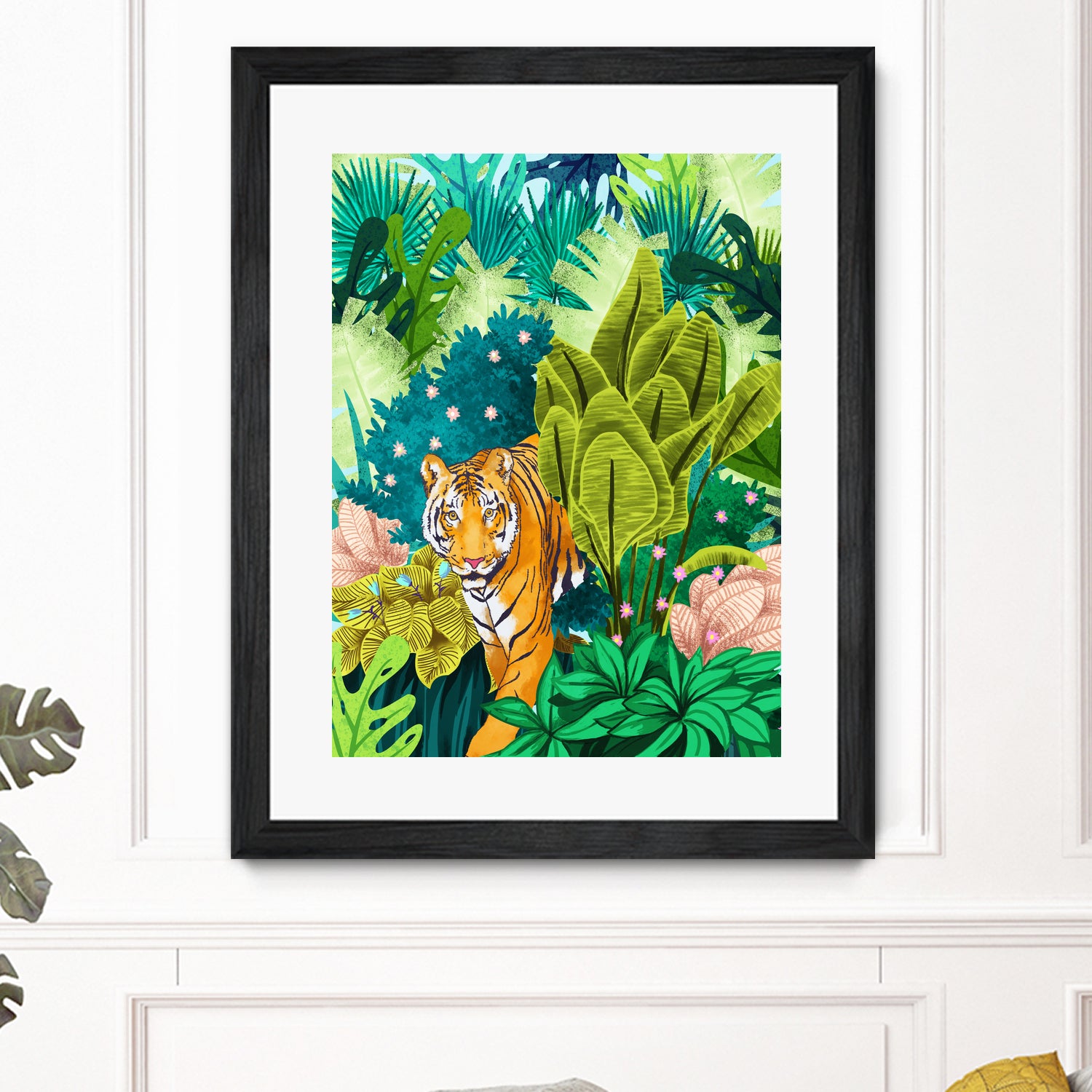 Jungle Tiger by 83 oranges on GIANT ART - orange digital jungle