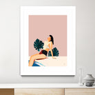 Sunday by 83 Oranges on GIANT ART - pink illustration pool