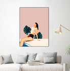 Sunday by 83 Oranges on GIANT ART - pink illustration pool