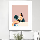 Sunday by 83 Oranges on GIANT ART - pink illustration pool