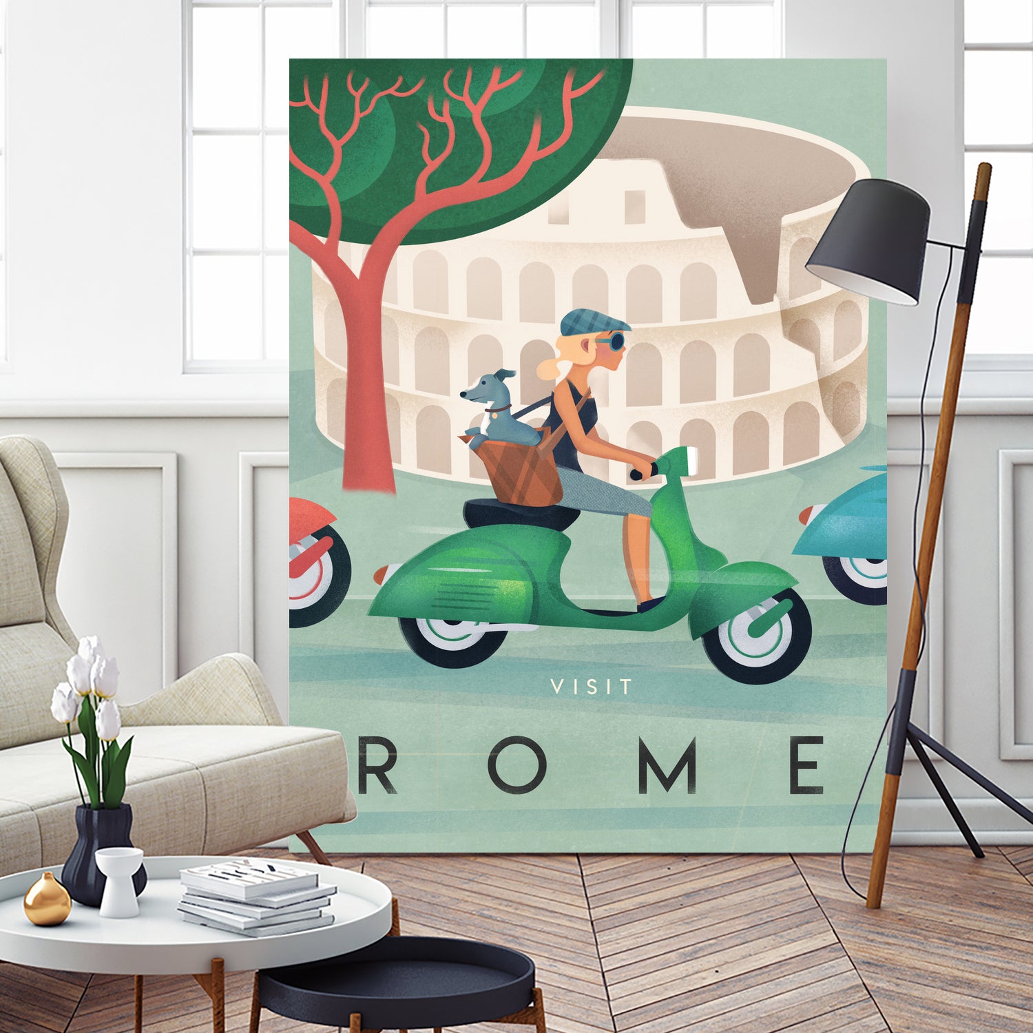 Visit Rome Vintage Art by Martin Wickstrom on GIANT ART