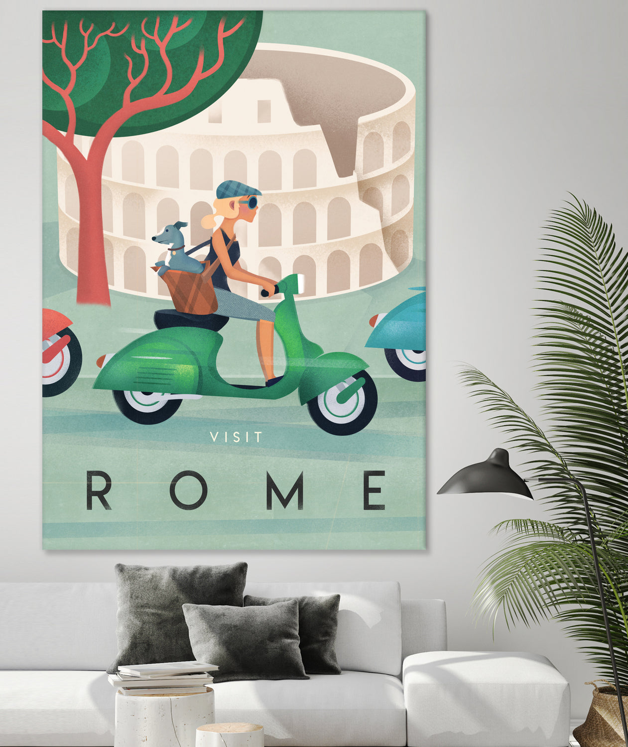 Visit Rome Vintage Art by Martin Wickstrom on GIANT ART