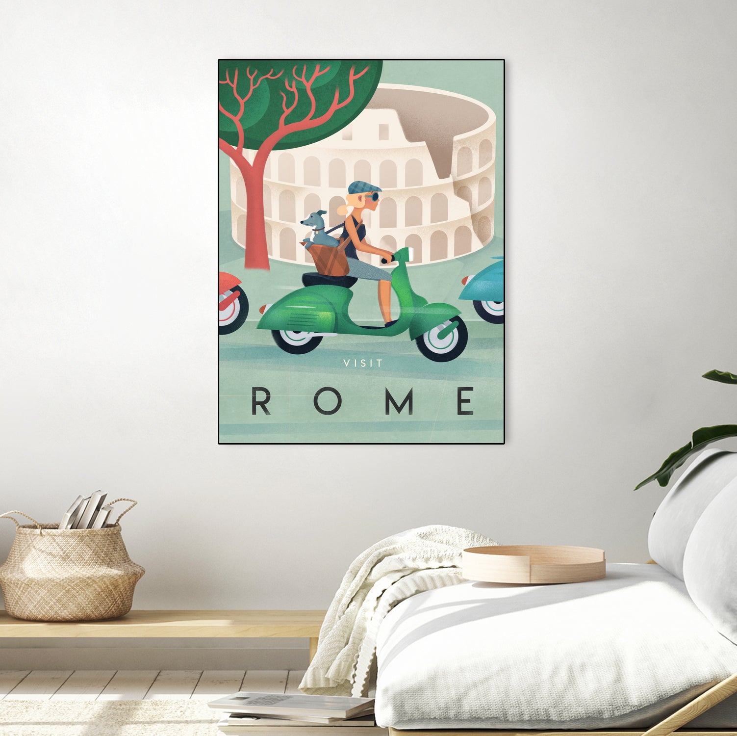 Visit Rome Vintage Art by Martin Wickstrom on GIANT ART