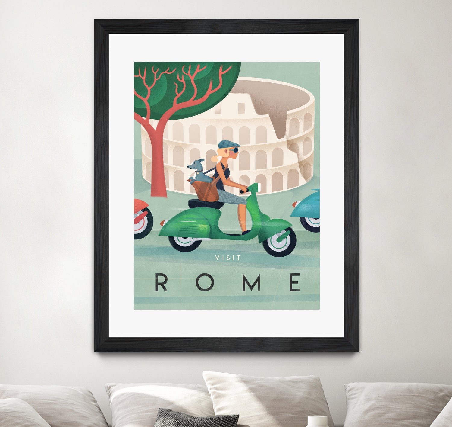 Visit Rome Vintage Art by Martin Wickstrom on GIANT ART