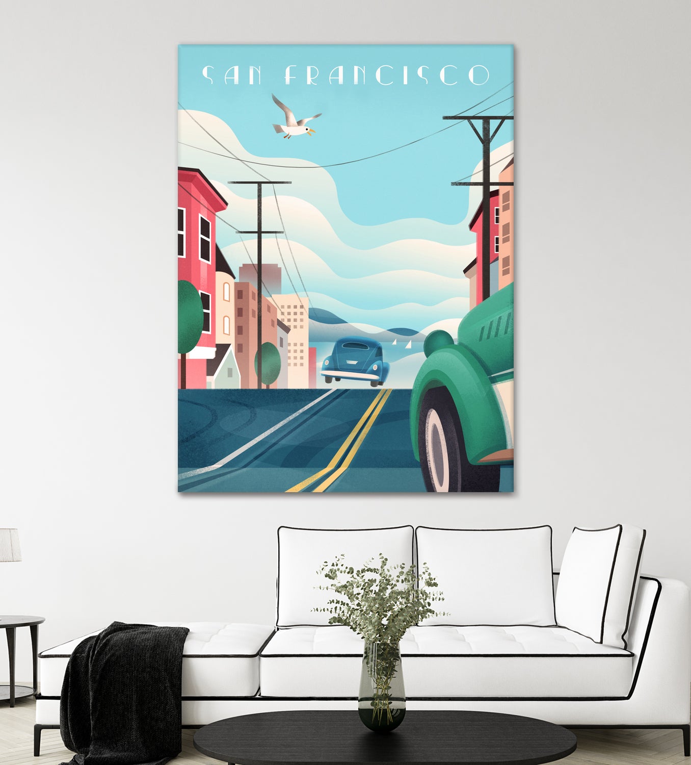 Art Deco San Francisco Car Chase by Martin Wickstrom on GIANT ART